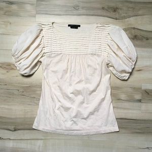 BCBG ruffle poofy sleeve shirt